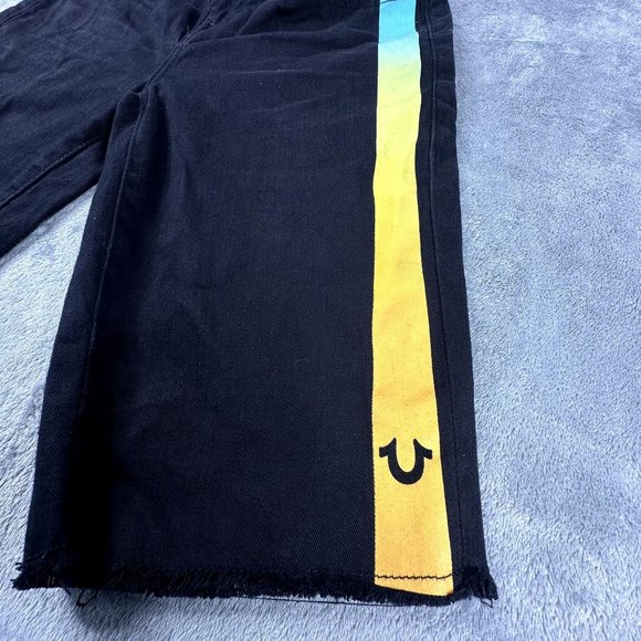 True Religion Kids‎ Shorts Size 16 Geno Cut Off Short black - Picture 2 of 9